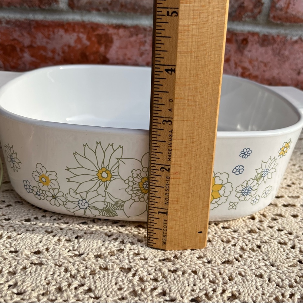 Corning Ware Floral Bouquet A-2-B 2 Qt Casserole Dish w/ Lid Vintage - Picture 11 of 15
